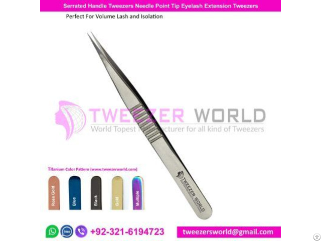 Eyelash Extensions Tweezers Super Straight Needle Nose Pointed