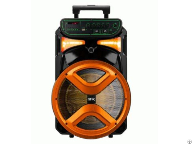 Colorful Checp Led Light Plastic Portable Speaker 12 Inch