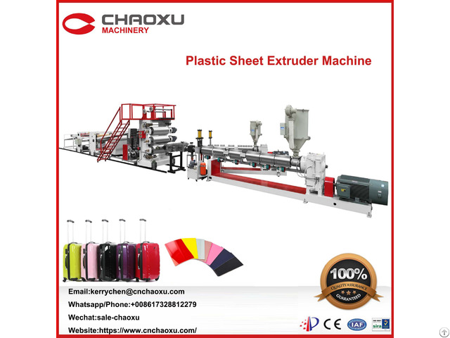 Chaoxu Twin Screw Extruder For Luggage Plastic