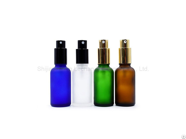 Customized Amber Green Blue Clear Glass Dropper Bottles