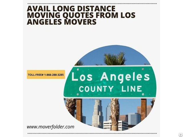 Avail Long Distance Moving Quotes From Los Angeles Movers