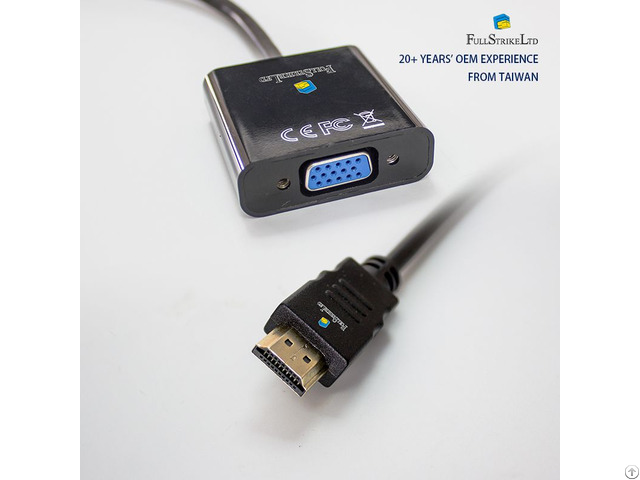 Hdmi To Vga Converter Full Hd 1080p