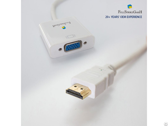 Hdmi To Vga Converter White