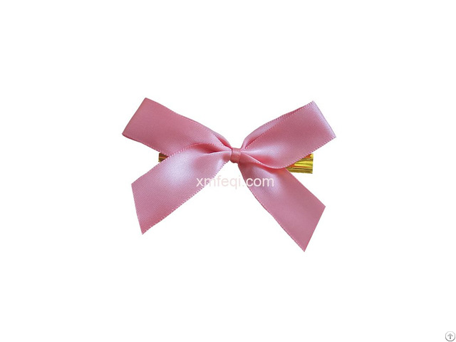 Satin Butterfly Ribbon Bow With 8mm Double Wired Tie For Candy Bags