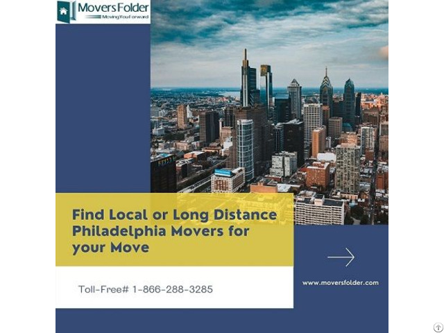 Find Local Or Long Distance Philadelphia Movers For Your Move