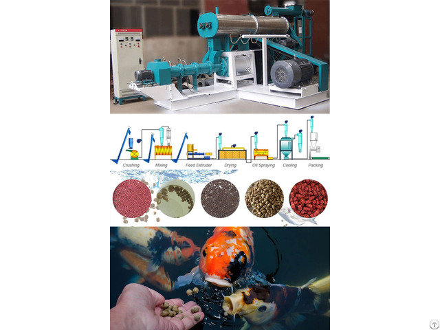 Floating Fish Feed Pellet Plant For Processing Food Pellets