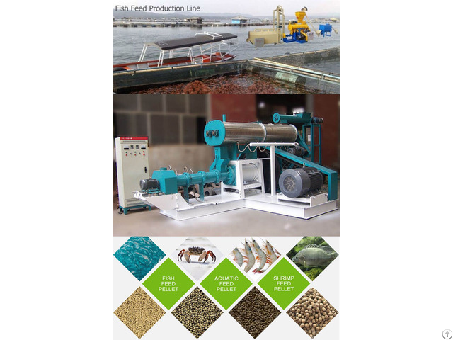 Wet Type Floating Fish Feed Extruder Machine