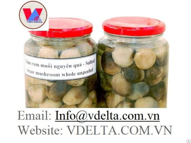 Canned Straw Mushroom From Viet Nam