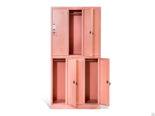 Colorful 6 Door Almirah Locker For School