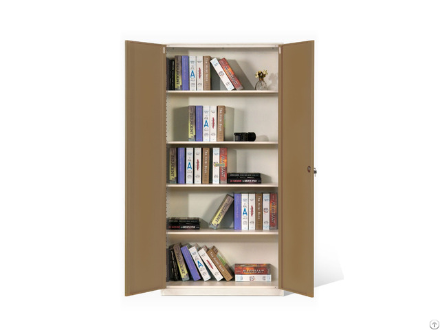 Narrow Frame 2 Door Metal Cabinet With Shelves