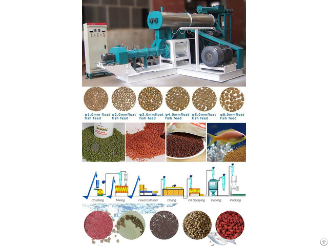 Floating Fish Feed Pellet Mill Machine