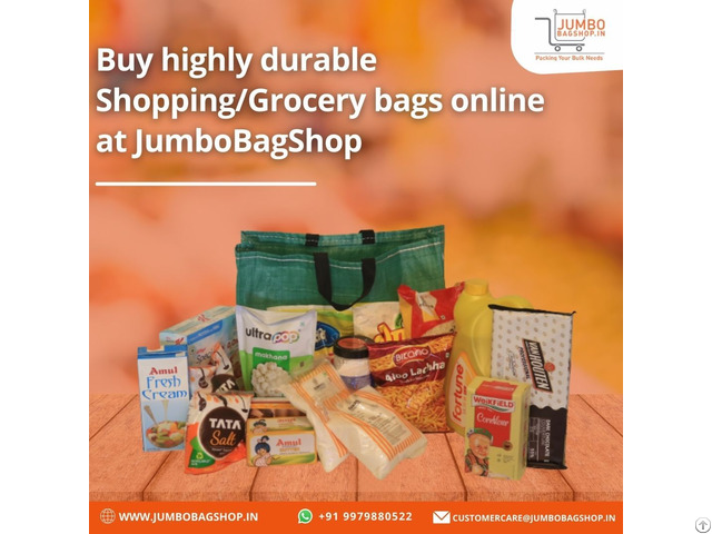 Buy Highly Durable Shopping Grocery Bags Online At Jumbobagshop