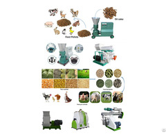 Poultry Feed Pellet Production Line Manufacturing Cattle Chicken Food Pellets