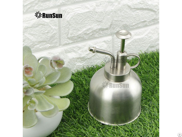 Retro Design Mist Nozzle Watering Can For Silver