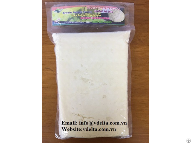 High Quality Frozen Grated Cassava Food Grade