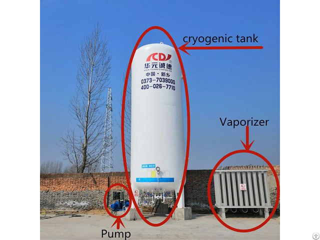 10m3 Vacuum Powders Insulation Gas Tank For Cylinder Filling