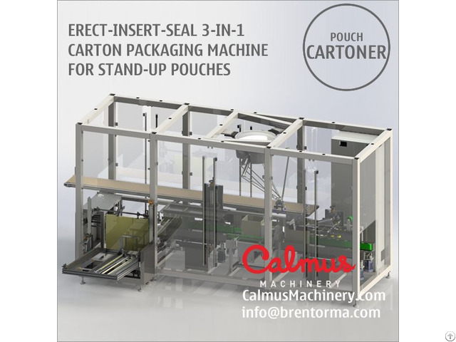 Fully Automatic 3 In 1 Carton Box Packaging Machine For Stand Up Pouches
