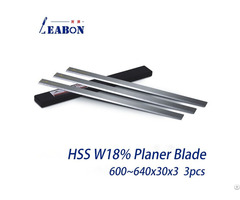 Planing Blade Planer Knife W18% Hss Woodworking Cutter For Hard Soft Wood Board 600mm 650mmx30mmx3mm