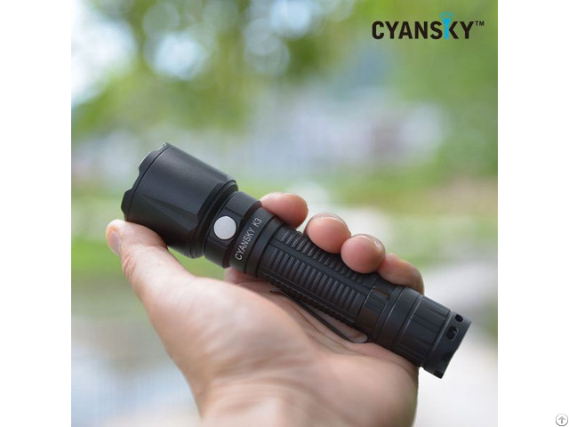 Cyansky K3 New Led Long Range Tactical Flashlight 1600lumens 600m