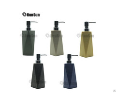 Diamond Style Polyresin Lotion Bottle And Soap Dispenser