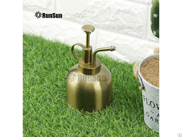 Metal Sprinkling Can Watering For Retro Gold