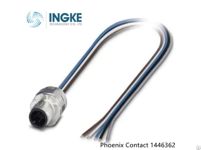 Phoenix Contact 1446362 M12 Circular Metric Connector A Code 5pin Ip67 Waterproof Cable