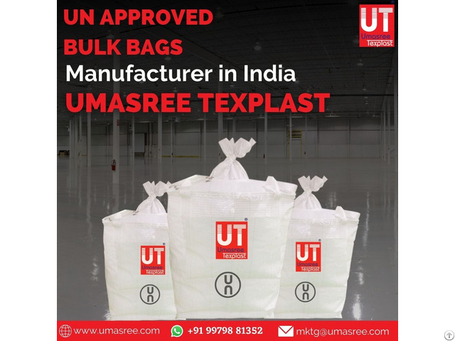 Un Approved Bulk Bags Manufacturer In India Umasree Texplast