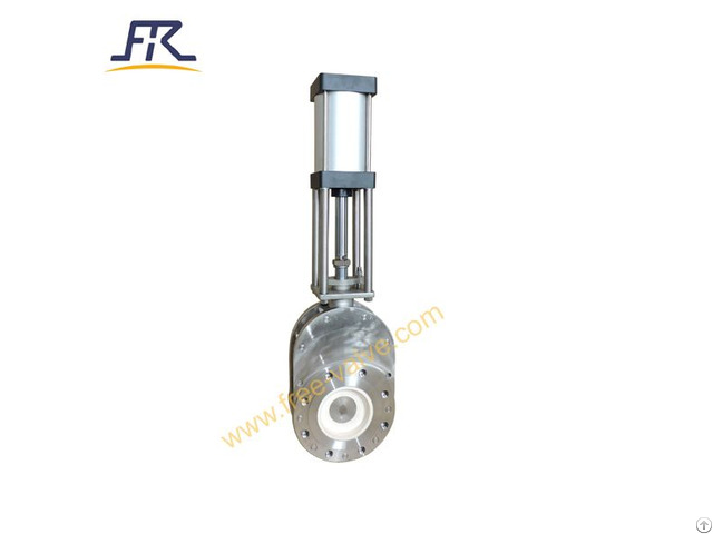 Stainless Steel Type Pneumatic Ceramic Double Disc Gate Valve