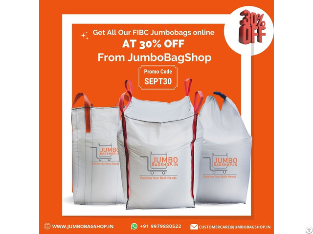 Get All Our Fibc Jumbo Bags Online At 30% Off From Jumbobagshop