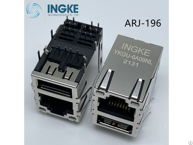 Arj 196 1 Port Rj45 With Usb Athrough Hole 10 100 1000 Base T