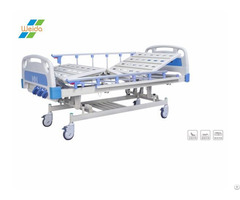 Three Function Manual Nursing Equipment Medical Furniture Abs Patient Bed