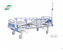 Double Crank Nursing Equipment Medical Furniture Abs Hospital Patient Bed
