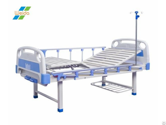 Double Crank Nursing Abs Hospital Patient Bed With Side Rail