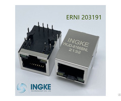 Ingke Ykjd 8166bnl 10 100base T Rj45 Ethernet Connector Equivalent Erni 203191