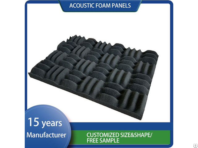 Fireproof Coloured High Density Accoustic With Self Adhesive Tape Acoustic Foam Panels