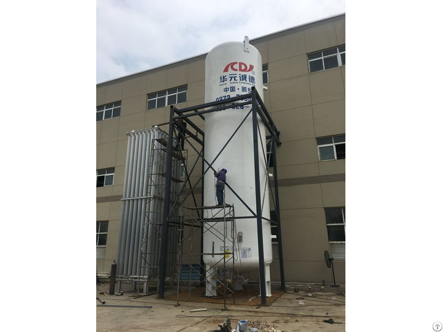 5m3 Vacuum Insulated Cryogenic Liquid Co2 Storage Tank Safety For Filling Cylinders