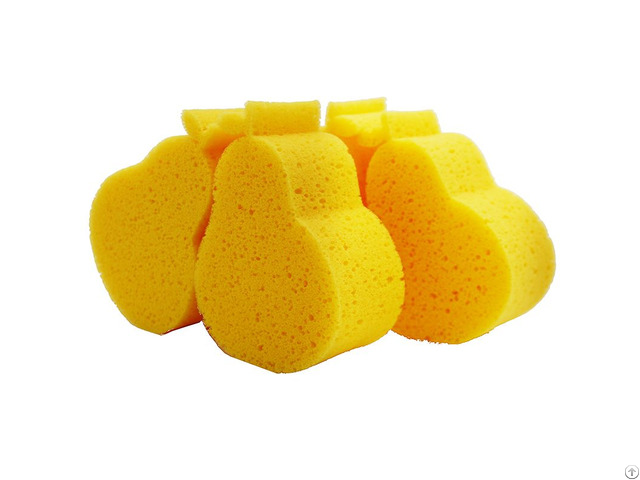 Hot Selling Baby Animal Customized Shape Bath Sponge Washing Sponges For Body Clean