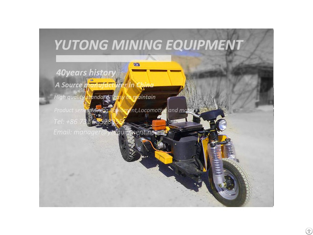 Mining Electric Tricycle 1 Ton Mine Three Wheel Car