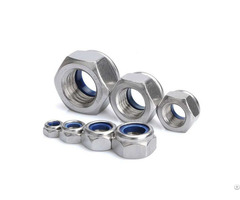 Stainless Steel Hex Head Lock Nut With Nylon Insert Din985