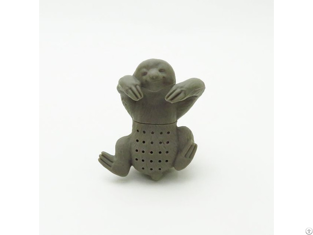 Custom 100% Food Grade Bpa Free Cute Animal Sloth Tea Strainer