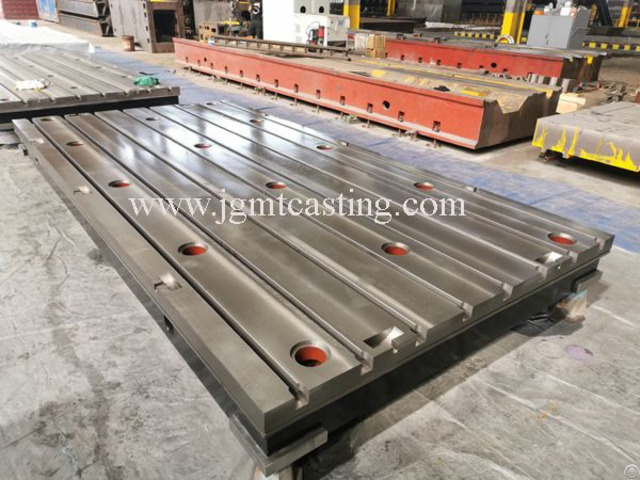 Cast Iron Floor Bed Plates Machine Tables T Slots Platform