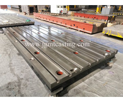 Cast Iron Floor Bed Plates Machine Tables T Slots Platform