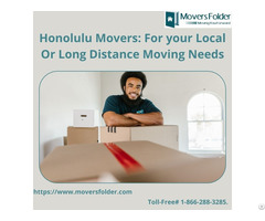 Honolulu Movers For Your Local Or Long Distance Moving Needs