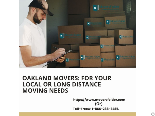 Oakland Movers For Your Local Or Long Distance Moving Needs