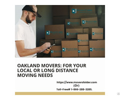 Oakland Movers For Your Local Or Long Distance Moving Needs
