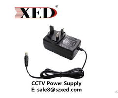Dc12v 2a Uk Plug Wall Mount Power Adapter Dc Converter For Cctv Ip Camera