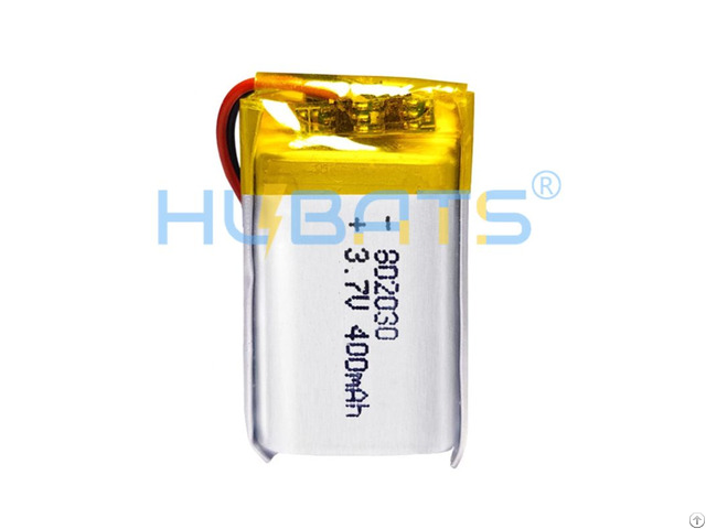 Hubats 802030 400mah 3 7v Lipo Rechargeable Battery For Smart Watch