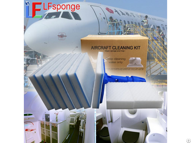 Aircraft Melamine Cleaning Kit Sponge Mop Pads