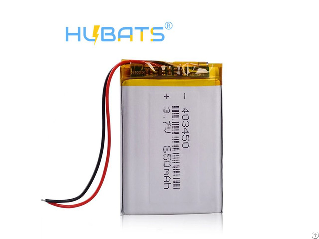 Hubats 403450 650mah 3 7v Li Polymer 043450 Battery For Toy Power Bank Gps Mp4 Speaker