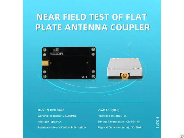 Near Field Test Of Flat Plate Antenna Coupler Small